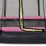 EXIT Silhouette Bodentrampolin 244x366cm mit Sicherheitsnetz - rosa