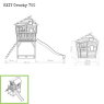 EXIT Crooky 700 Holzspielhaus - graubeige