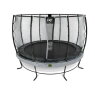 EXIT Elegant Premium Trampolin ø427cm mit Deluxe Sicherheitsnetz - grau