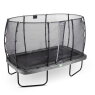 EXIT Elegant Trampolin 214x366cm mit Economy Sicherheitsnetz - grau