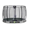 EXIT Elegant Premium Inground-Trampolin ø305cm mit Deluxe Sicherheitsnetz - grau