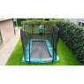 EXIT Supreme ebenerdiges Trampolin 244x427cm mit Sicherheitsnetz - grau