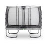 EXIT Elegant Trampolin 214x366cm mit Economy Sicherheitsnetz - grau